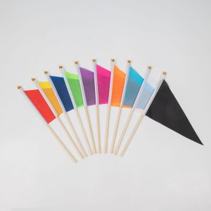 Durable Portable Solid Rod Parade 14x21cm Handheld Flags